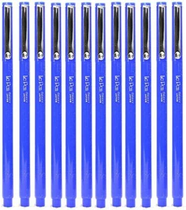Marvy Le Pen Blue Ink 12 Pack Fine Point Smudge Proof Writing Pens - Picture 1 of 1