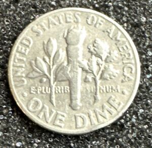 1969D Dime With  Die Error The US On The Reverse Is Missing / Ghost