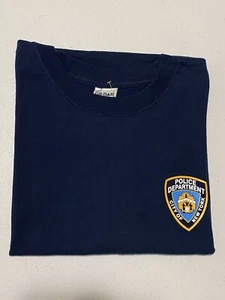 NYPD City Of New York Police Department Shirt PRINTED NWOT Blue XLarge - Picture 1 of 5
