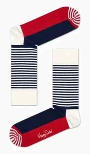 Happy Socks Crew Socks Stripe  Patterns Socks for Men and Women - Picture 1 of 5