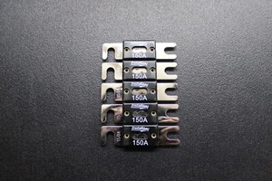 PACK DE 5 FUSIBLES ANL 150 AMPERIOS NIQUELADOS OBLEA EN LÍNEA COCHE AUDIO ESTÉREO ANL150 - Imagen 1 de 8