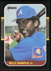 1987 Donruss #143 Billy Sample   - FREE SHIPPING