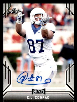 2019 Leaf Draft AUTO #BACJC C.J. Conrad (ref 225020) - Image 1 of 2