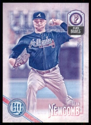 2018 Topps Gypsy Queen Missing Black Plate Sean Newcomb Atlanta Braves #221 - Image 1 of 2