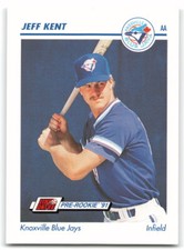 1991 Line Drive AA #360 Jeff Kent Knoxville Blue Jays Z3O