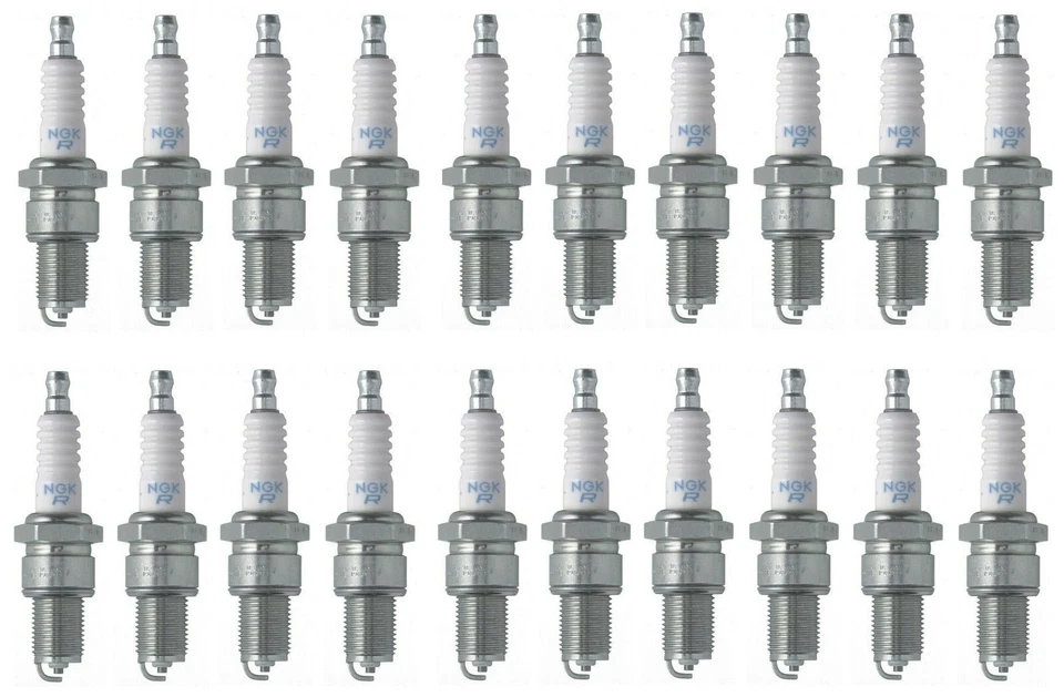 Conjunto de 20 velas de ignição de níquel padrão NGK 0,035 (0,9mm) para Audi 4000 Porsche VW - Imagem 1 de 1