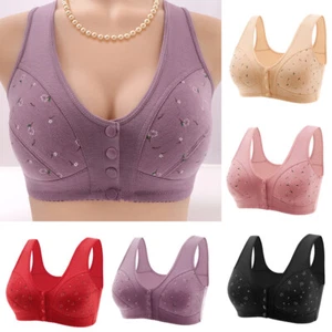 Push Up Bra for Older Women Bra - Comfortable & Convenient Front Button Seniors. - Picture 1 of 27