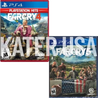 Far Cry 4 (PlayStation Hits) + Far Cry 5 PS4 Brand New Bundle - Image 1 of 4