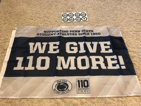 Penn State Nittany Lions Club Flag 2X3 And Sticker Decals Cover