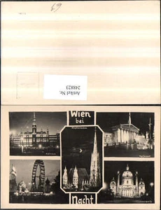 248823,Wien 1 b. Nacht Rathaus Stephansdom Parlament Karlskirche Riesenrad Mehrb - Bild 1 von 1