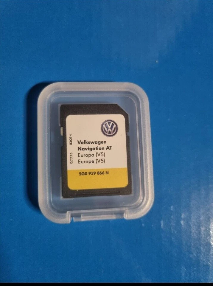 SD KARTE NAVIGATION AT EUROPA V5 2015 VW DISCOVER MEDIA 1 GOLF 7 POLO SHARAN EOS - Bild 1 von 1