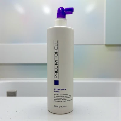 Spray voluminizador levantador de raíces Paul Mitchell Extra-Body Boost 16,9 oz para cabello fino Foto 1 de 4