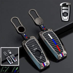 Zinc Alloy Silicone Car Key Fob Case Cover For BMW 1 3 5 F10 F20 F30 X3 X4 X5 X6 - Picture 1 of 10