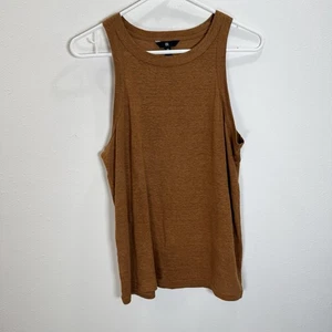 Banana Republic Tanktop 100% Leinen Damen Gr. Medium - warm Tonbraun - Bild 1 von 7