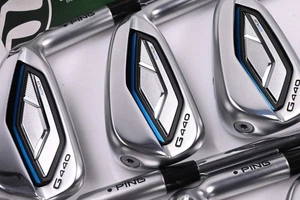 Ping G440 Irons / 5-PW / Black Dot / Stiff Flex Ping AWT 3.0 Shafts - Picture 1 of 7