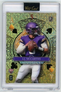 JJ McCarthy b2b Bryce Underwood 2024 Wild Card 5 Card Draw Stackd Deck Gold Mojo - Picture 1 of 2