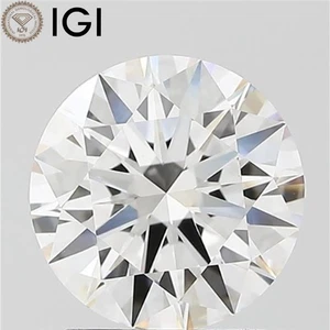 CVD Lab Grown Diamond 1.90 Carat Round Cut IGI Certificate F Color VVS2 Clarity - Picture 1 of 9