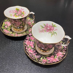 Juego de pares de platillos taza de algodoncillo Royal Albert Provincial Flowers Mayflower - Imagen 1 de 18