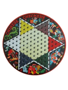 Vintage Chinese Checkers Pixie Game by STEVEN Tin Metal Game Board Only (15) - Picture 1 of 3