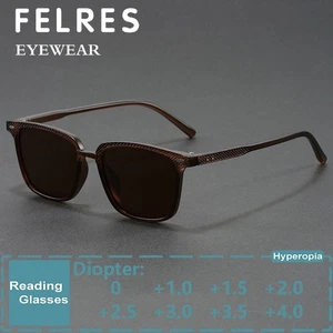 Retro Oval Tinted Reading Glasses For Men Women Outdoor Shade Presbyopic Glasses - Picture 1 of 23
