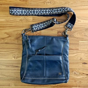 The Sak Lucia Leather Crossbody Bag, Indigo Blue, Travel Shoulder Bag - Picture 1 of 9