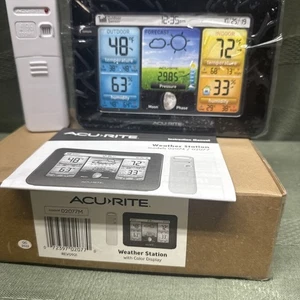 AcuRite Color Weather Station Digital Indoor/Outdoor Temperature Humidity LCD - Picture 1 of 9