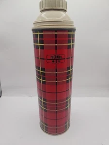 Termo de colección MCM cuarto de metal rojo a cuadros botella King Seeley 2242 EE. UU. - Imagen 1 de 7