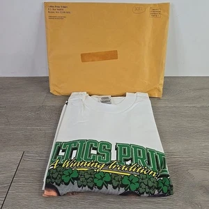 Vtg Boston Celtics Pride 16 World Championships T-Shirt Men's XXL Caricature Tee - Picture 1 of 6