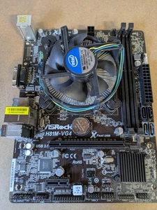 Mainboard ASROCK H81M-VG4 LGA 1150 DDR3 M-ATX Mainboard GEBRAUCHT - Bild 1 von 3