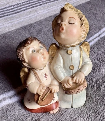 Vintage Musical Angel A Santini Classic Figure Made In Italy Sculpted - Image 1 of 4