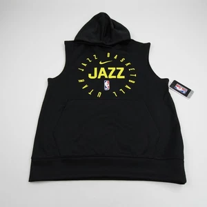 Utah Jazz Nike NBA Authentics Dri-Fit Sweatshirt Men's Black New - Picture 1 of 10