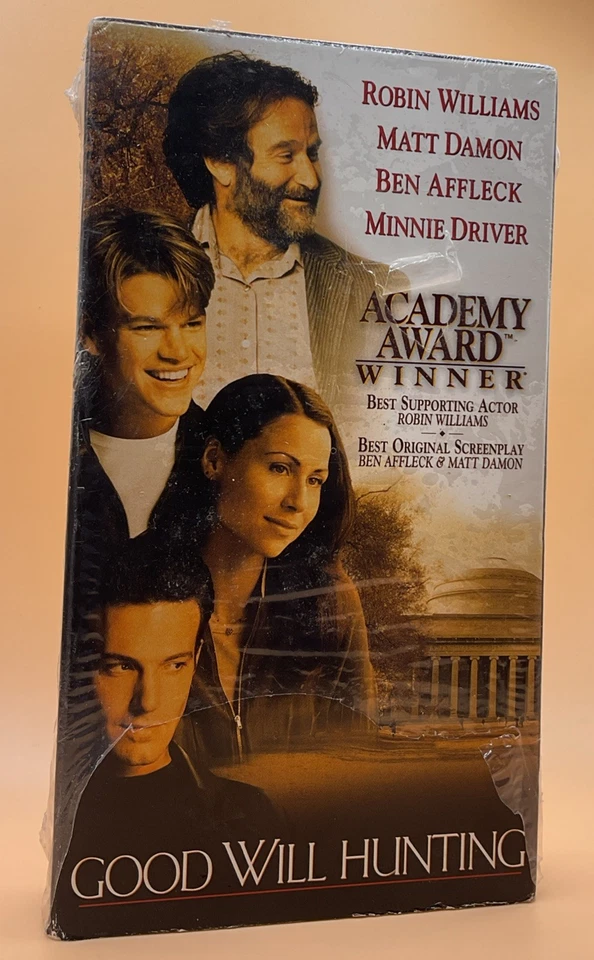 Good Will Hunting VHS 1998 Robin Williams Matt Damon Ben Affleck **Buy 2 Get 1** - Image 1 of 3