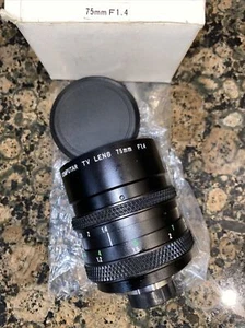 SUPER-16 COMPUTAR LIGHTENING FAST 1.4/75MM C-MOUNT LENS BOLEX 16MM CAMERA - Picture 1 of 2