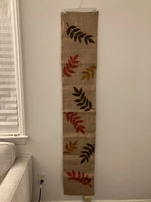 Corredor de Mesa Colección Harvest Moon Bordado Otoño Otoño Hojas 72" x 13" Foto 1 de 4