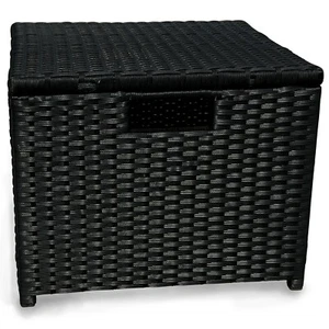 Garten Hocker Beistelltisch Gartenstuhl Balkon Terasse Gartenmöbel Polyrattan - Bild 1 von 5