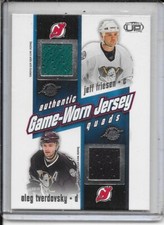 2002-03 Pacific Heads Up Friesen/Tverdovsky/Allison/Deadmarsh Quad Jersey # 1