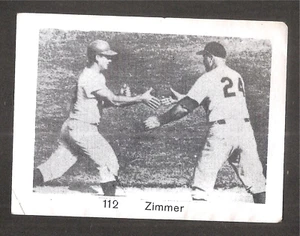 Pegatinas de béisbol venezolanas Don Zimmer 1960 #112 Dodgers Ultra RRR - Imagen 1 de 5
