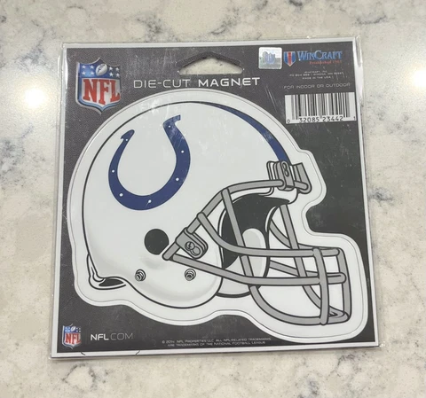 NFL Indianapolis Colts WinCraft 5" Die-Cut Colts Helmet Magnet Cover