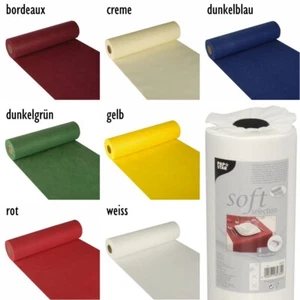 Tischläufer stoffähnlich Vlies soft selection 24m x 40cm abwaschbar Tischdeko - Picture 1 of 22
