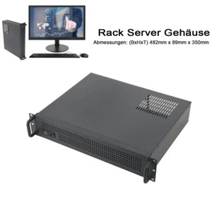 Rack Server Gehäuse 2U 2HE Front USB Anschluß unterstützt mini ITX und micro ATX - Bild 1 von 12