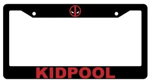 Marco de matrícula negro para niños accesorio automático Deadpool - Imagen 1 de 1