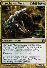 *FOIL* Autochthon Wurm 1x MtG Ravnica ENGLISH SP/NM