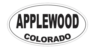 Applewood Colorado Oval Bumper Sticker D7142 Euro Oval - Picture 1 of 1