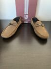 MEN'S BRUNO MAGLI XAVIER DRIVER BROWN SUEDE LOAFERS SIZE 9.5 D US/ MADE IN ITALY