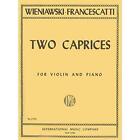 WIENIAWSKI/FRANCESCATTI - TWO CAPRICES, OP 18 (NOS 4 AND **BRAND NEW**