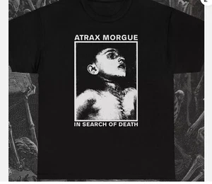 Atrax Morgue In Search of Death T-Shirt, Music Band Rock Punk Metal, Unisex tee - Picture 1 of 6