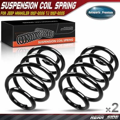 2Pcs Coil Springs for Jeep Wrangler 1997-2006 TJ 1997-2005 Rear Left & Right RH - Image 1 of 4