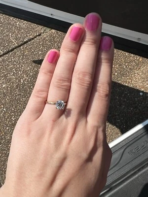 Anillo de compromiso, diamante natural. ¡GRAN CALIDAD!! Foto 1 de 4