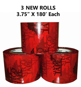 Stego Tape Red (3.75" x 180' ) - 3 New Rolls - Ships Free - U.S. SELLER - Picture 1 of 2