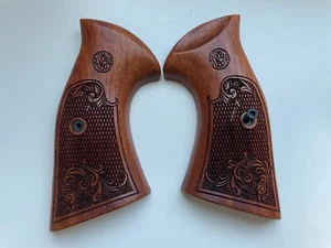 New Handmade grips For S&W, K/L Frame (medium-large) round butt Revolver - Picture 1 of 9